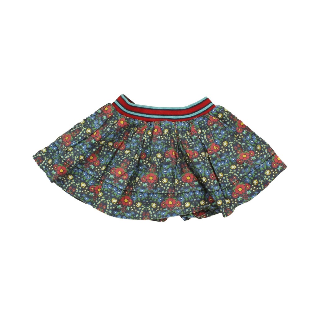 Little Bird Girls Blue | Red | Floral Skirt size: 9-12 Months